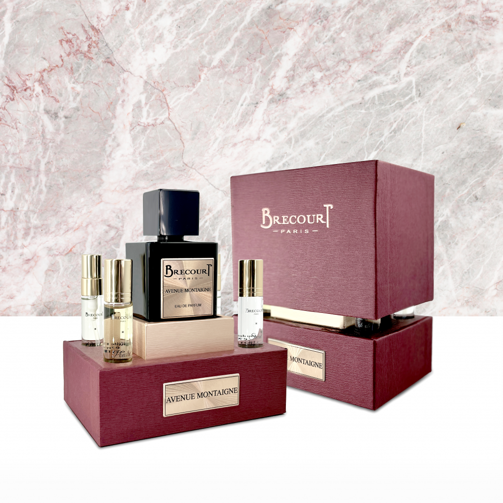 BRECOURT BRECOURT Avenue Montaigne Eau de Parfum 100 ml Set mit 4 x 6 ml Parfüm