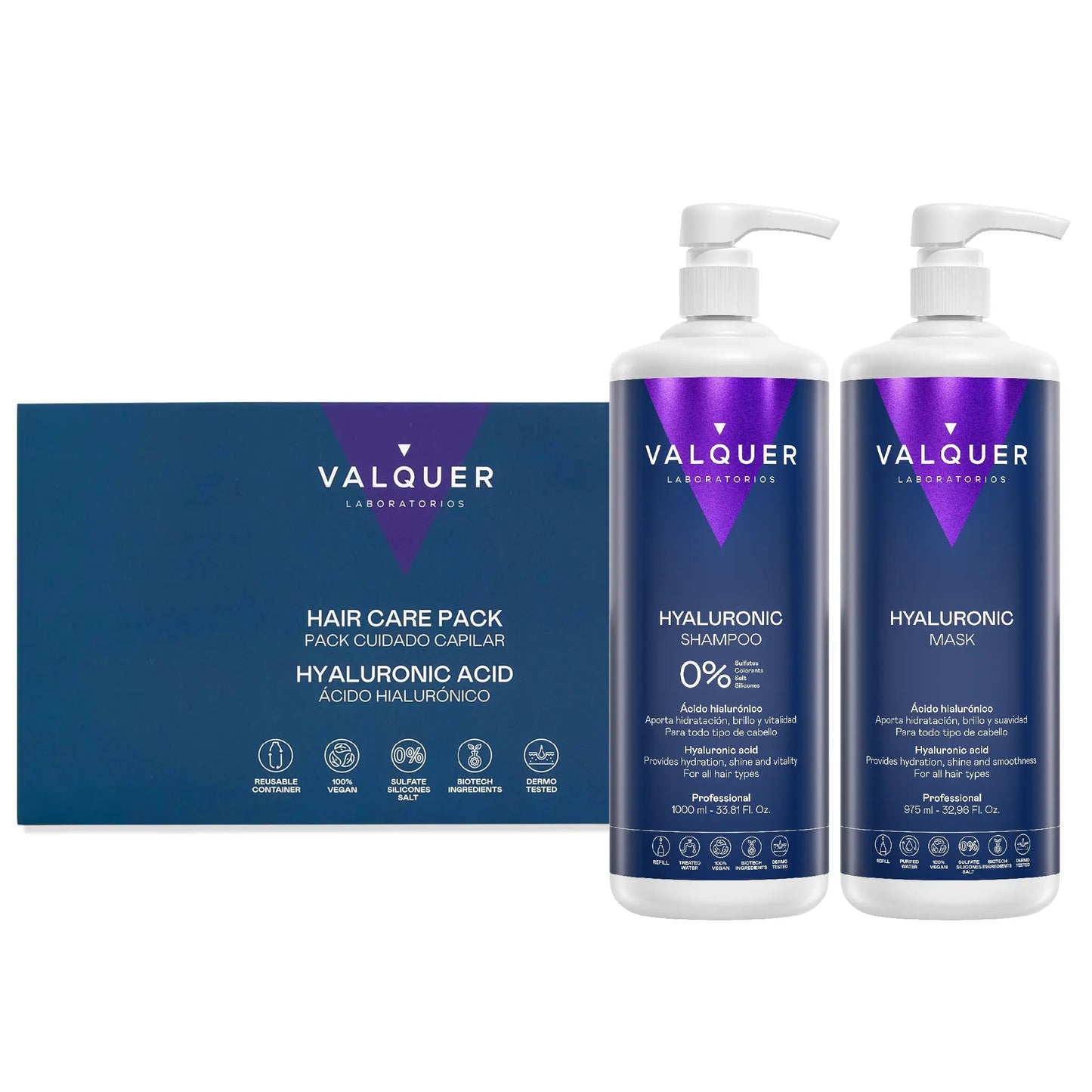 VALQUER Pack Hyaluronsäure 1 Liter Maske Kosmetik