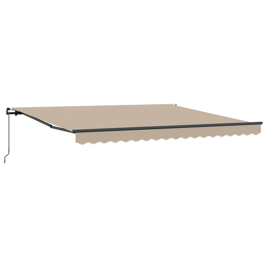 Manuelle Ausziehbare Markise Beige