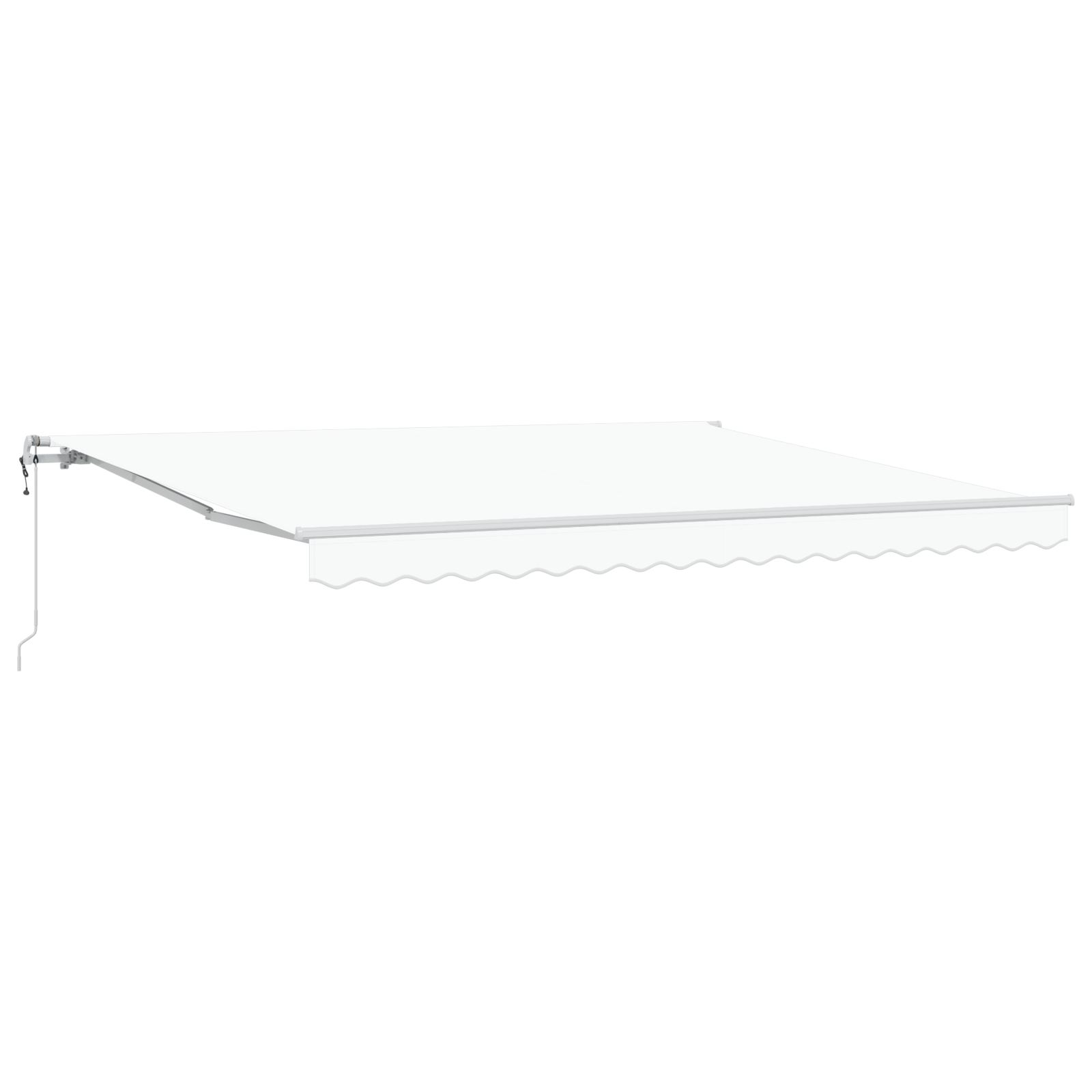 Automatische Einziehbare Markise 400X350 Cm Weiß
