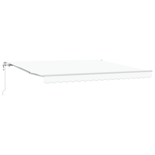 Automatische Einziehbare Markise 400X350 Cm Weiß