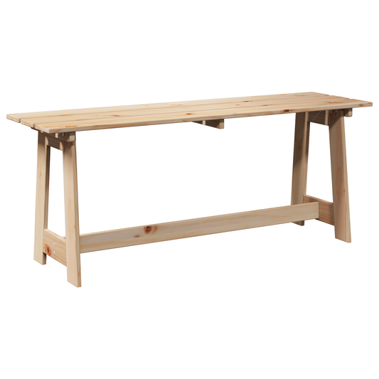 Gartenbank 119X35X47 Cm Massivholz Kiefer