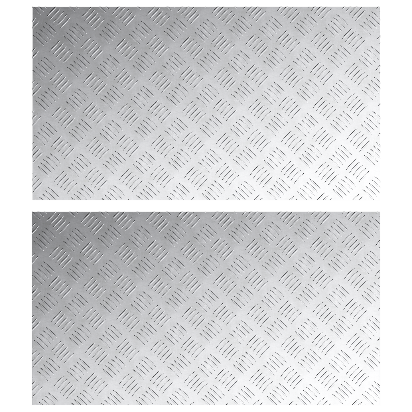 Aluminium Riffelbleche 2 Stück Rutschfest 90X50 Cm