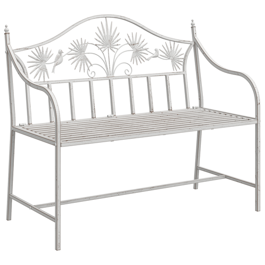 Gartenbank Metall 104 X 52,5 X 89 Cm Robust Und Langlebig