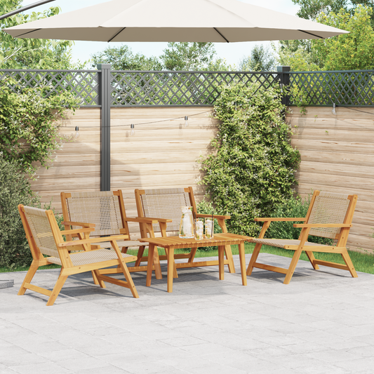 Gartenstühle Mit Tisch 3 Teile Aus Akazienholz