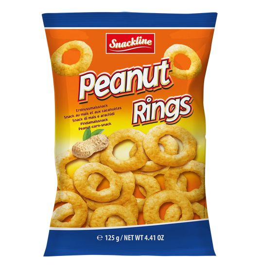 Snackline Peanut Rings Erdnussmaissnack 125g