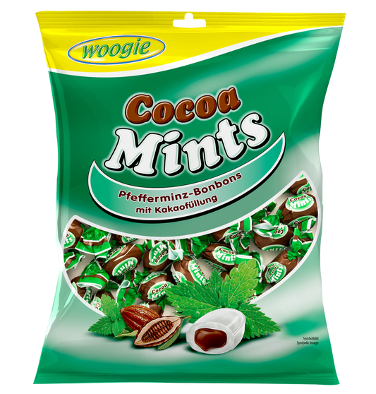 Woogie Pfefferminz-Bonbons mit Kakaofüllung 150g