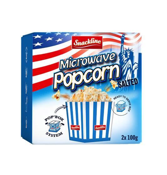 Snackline Microwellen Popcorn salzig 200g - 2x100g