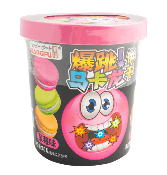 Popping Macaron Kekse Erdbeere 80g