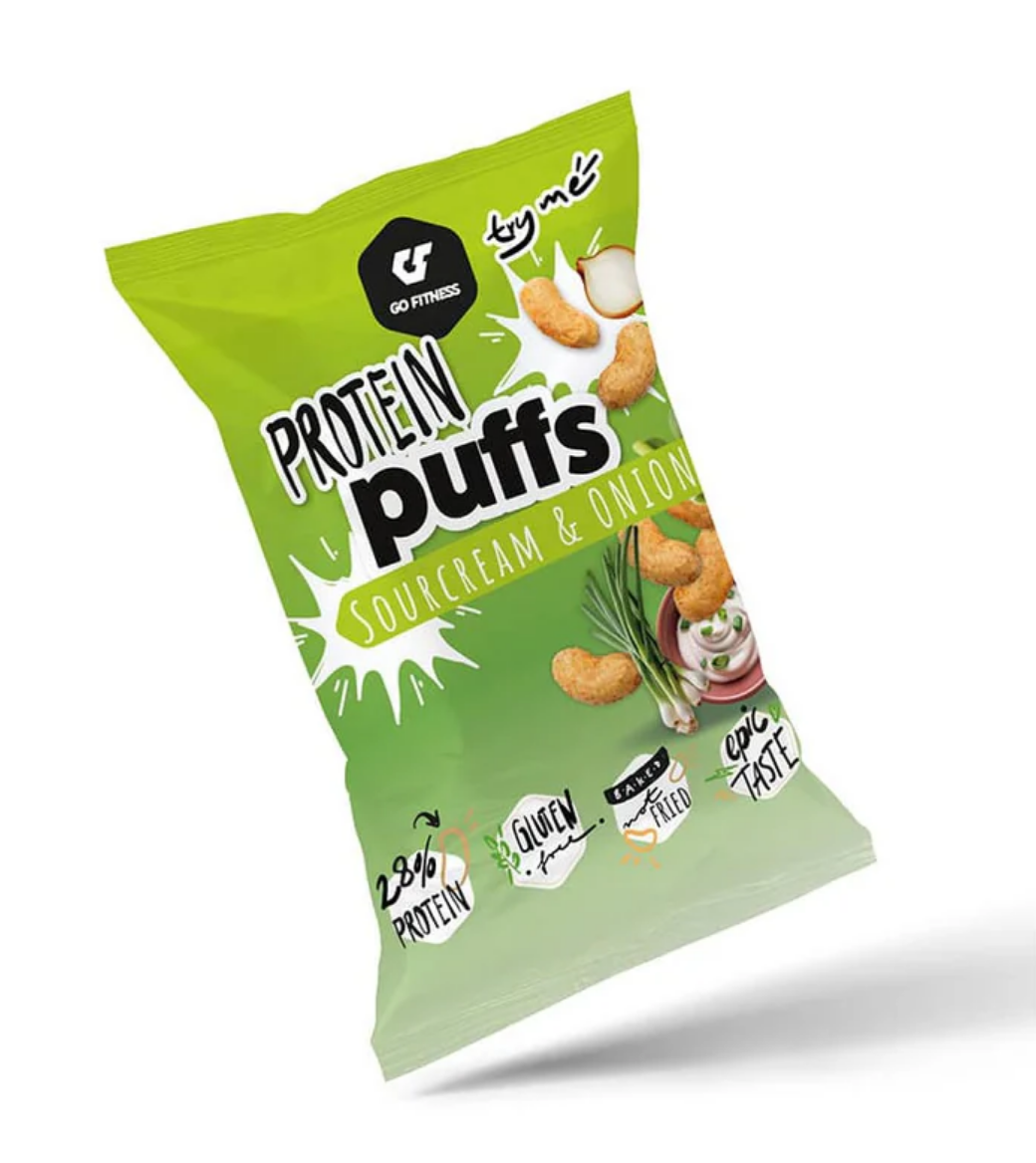 GoFitness Nutrition Protein Puffs Sour Cream & Onion 50g