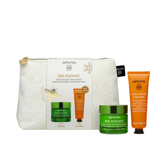 Apivita BEE RADIANT GEL-CREAM SIGNS OF AGING AND Anti-Fatigue SET 2 Stück