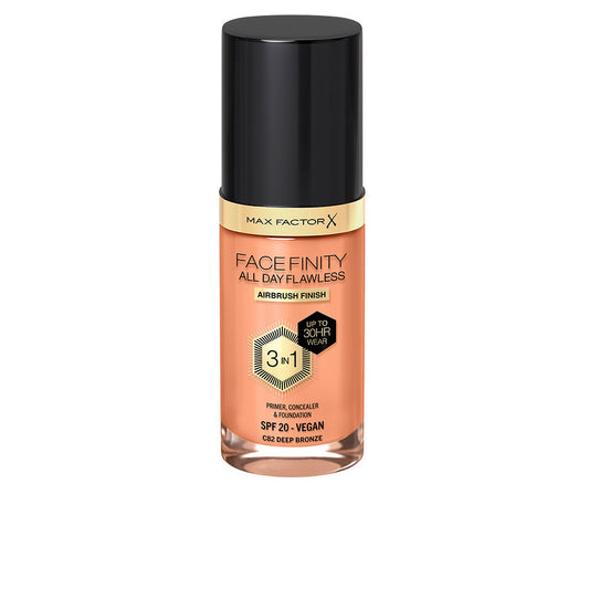 FACEFINITY ALL DAY FLAWLESS 3 IN 1 foundation #82-deep bronze 30 ml