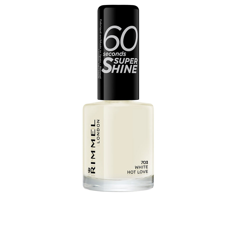 60 SECONDS SUPER SHINE nail polish #703-white hot love 8 ml