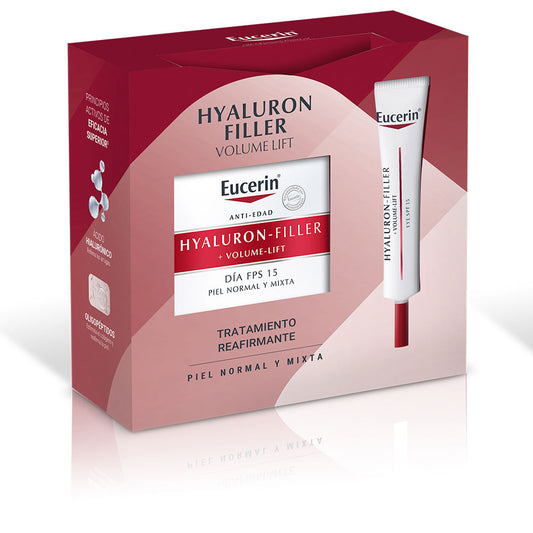 Eucerin HYALURON FILLER + VOLUME-LIFT DAY CREAM FOR NORMAL TO COMBINATION SKIN 2-PIECE SET