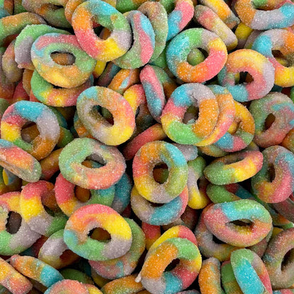 Dulceplus Sugared Rainbow Rings 1 Kg