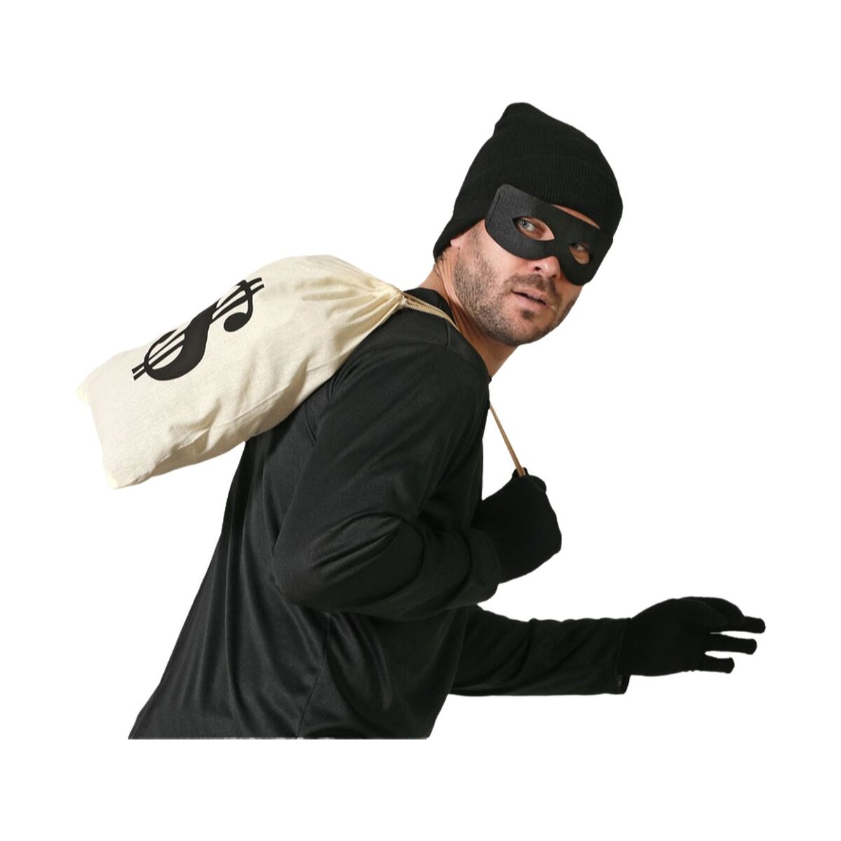 Bigbuy Carnival Verkleidung Für Erwachsene Dieb Ladybug (4 Stück)