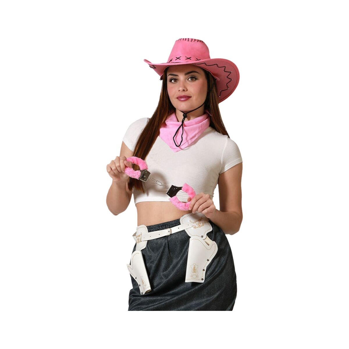 Bigbuy Carnival Verkleidung Für Erwachsene Cowgirl Cowboy Einheitsgröße (4 Stück)