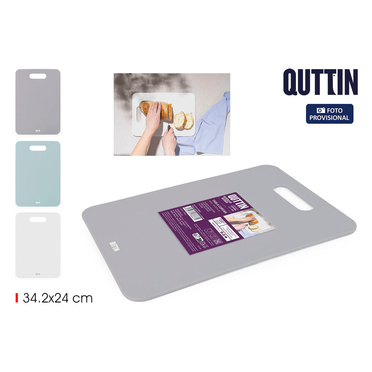 Quttin Schneidebrett Quttin 34,2 X 24 Cm Polypropylen (20 Stück)