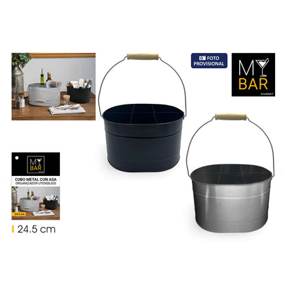 My Bar Mehrzweckkorb My Bar Metall 24,5 X 18 X 15 Cm (6 Stück)