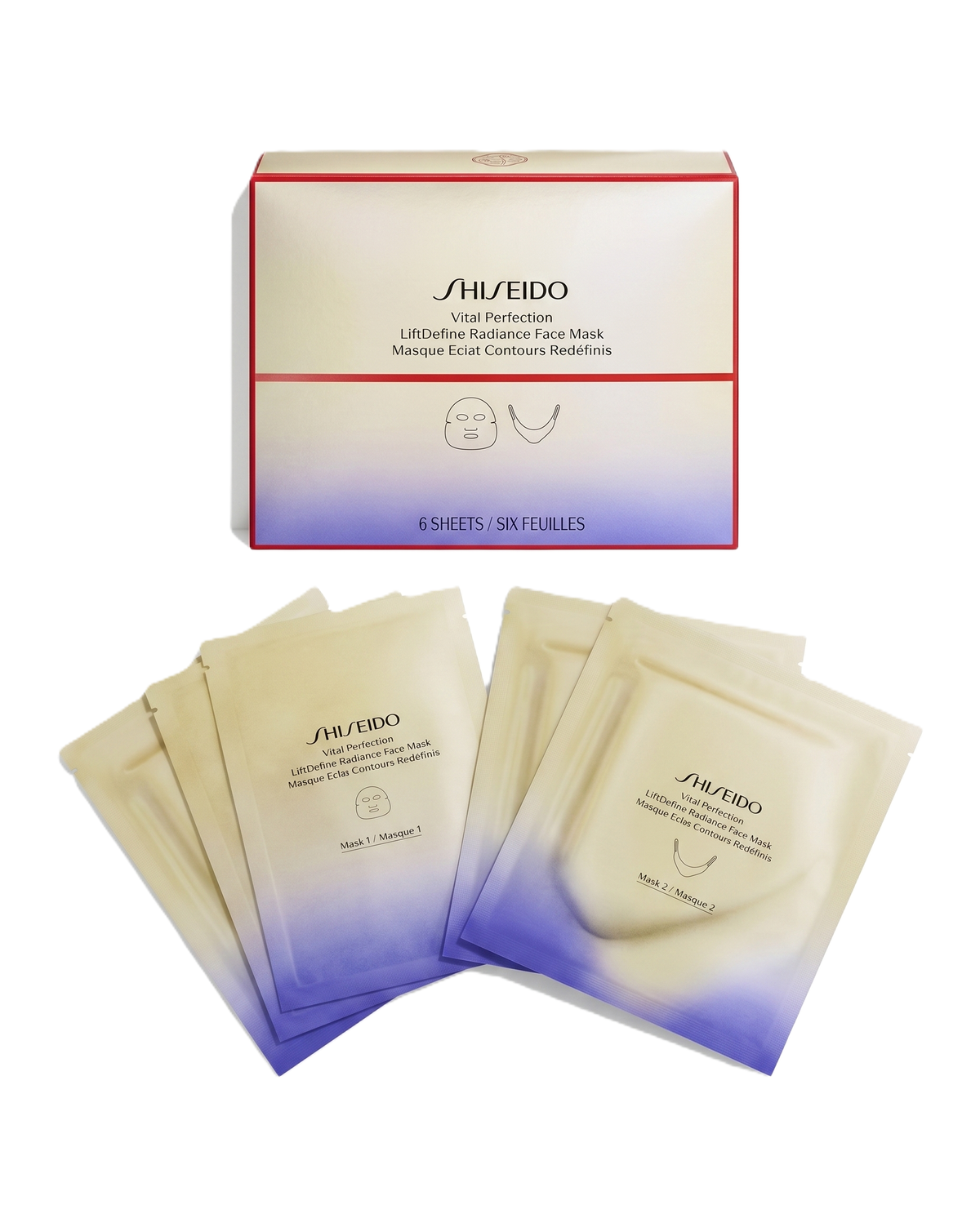 SHISEIDO VPN LIFTDEFINE RADIANCE FACE MASK 6 SHEETS