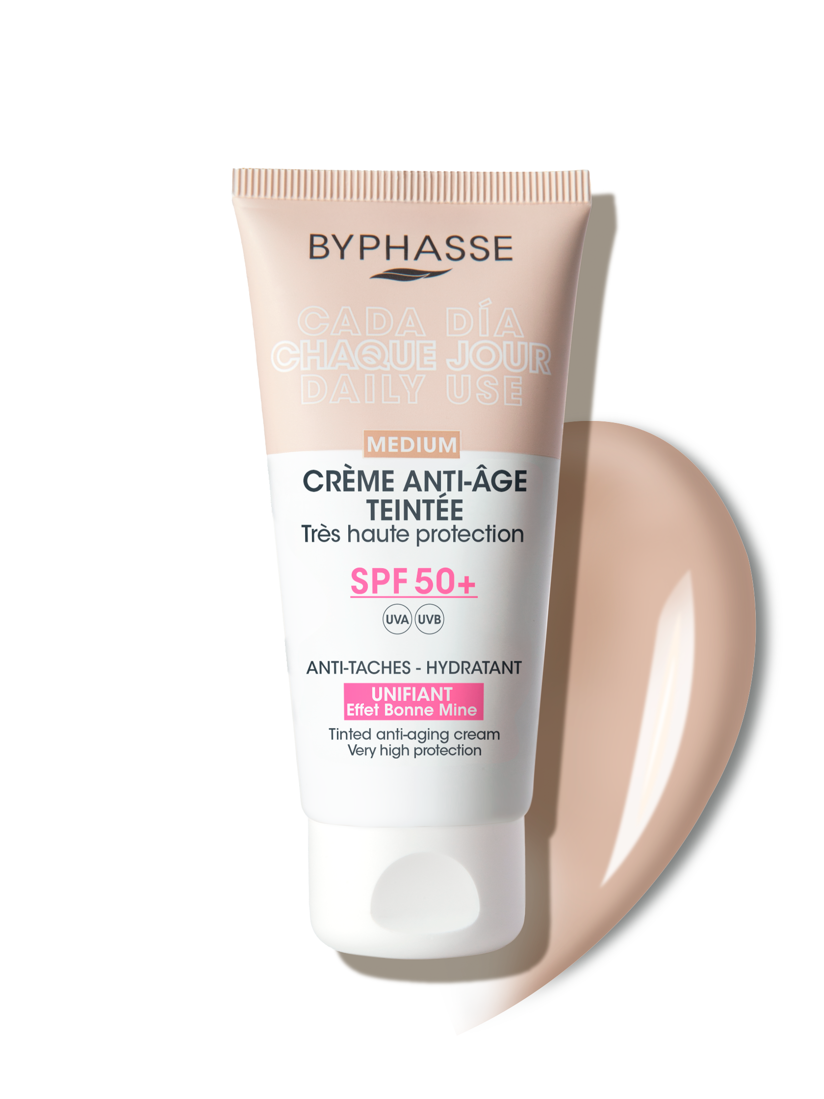 BYPHASSE BYPHASSE Antiedad Gesichtscreme mit Farbe SPF 50 Medium 50 ml Kosmetik