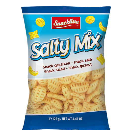 Salty Mix Kartoffelsnack 125g Salty Mix ist für große und kleine Knabberfans!