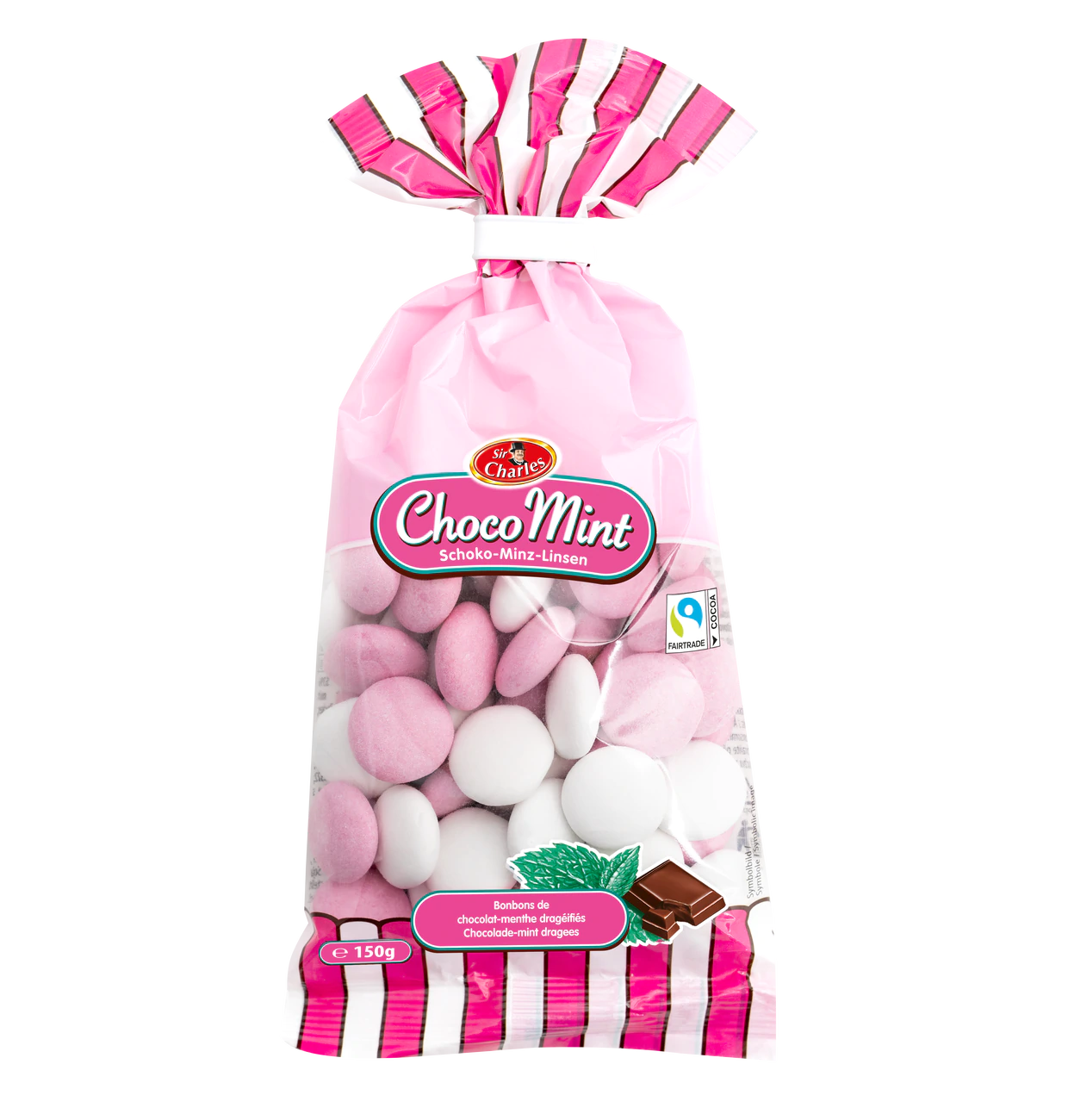 Schokolade Dragées mit Pfefferminzgeschmack 150g