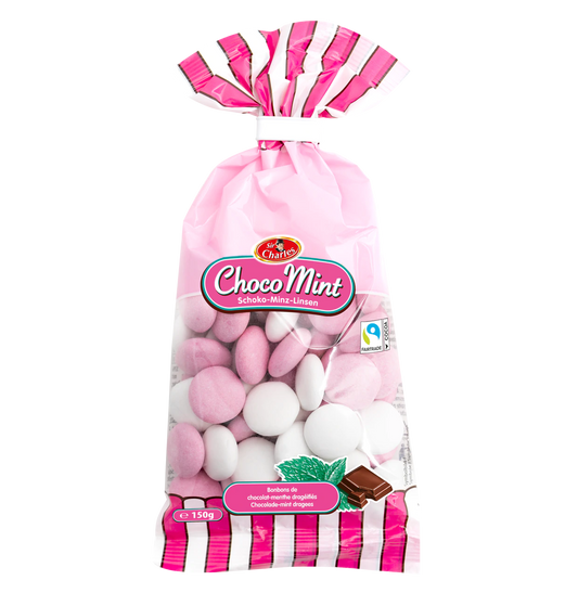 Schokolade Dragées mit Pfefferminzgeschmack 150g