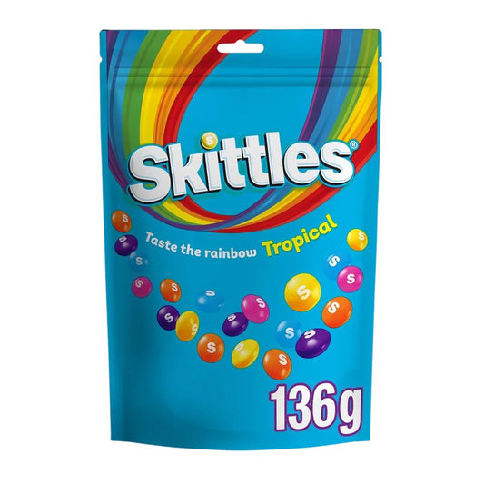 Skittles Vegan Chewy Sweets Tropical 136g