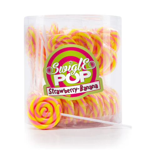 Dr. Sweet Swigle Pop Banana Strawberry 50x12g
