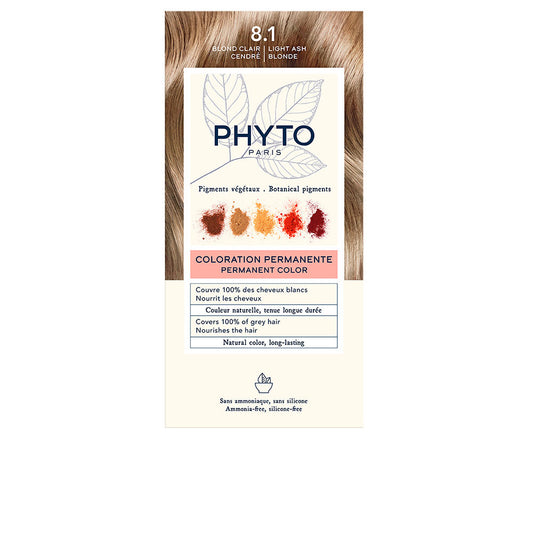Phyto Phyto, Color, Permanente Haarfarbe, 8.1 Blond Clair Cendré, 50 ml Regular