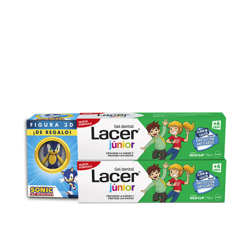 JUNIOR MINT DENTAL GEL PACK 2 x 75 ml + 3D figure