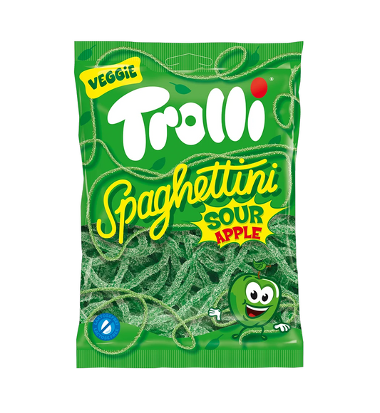 Trolli Spaghettini Sour Apfel 100g - Candyshop.ch