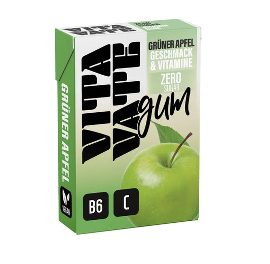 Vitavate Vitamin Kaugummi Zero grüner Apfel 28.2g