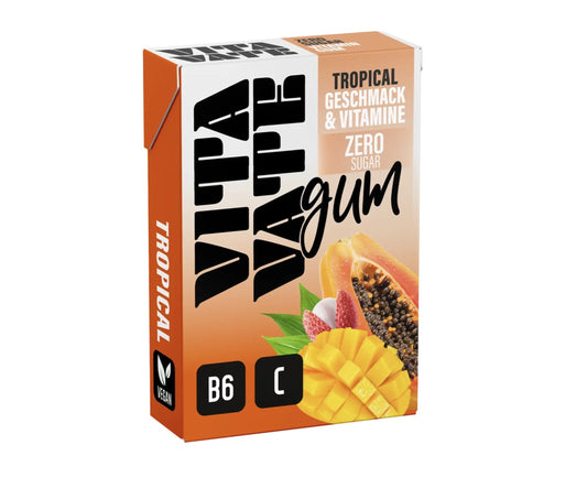 Vitavate Vitamin Kaugummi Zero Tropical 28.2g