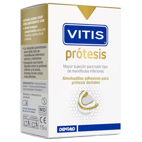Vitis Prosthesis Adhesive Pads 15 Stück