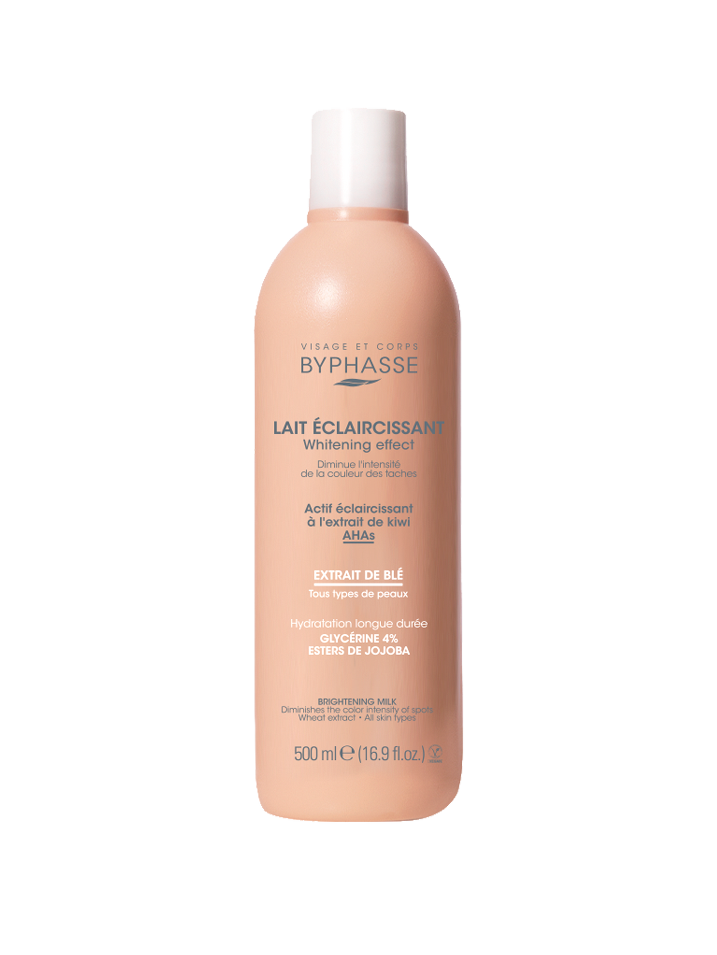 BYPHASSE Leche Corporal Aclarante De Trigo 500 ml Körpermilch mit Weizen Kosmetik