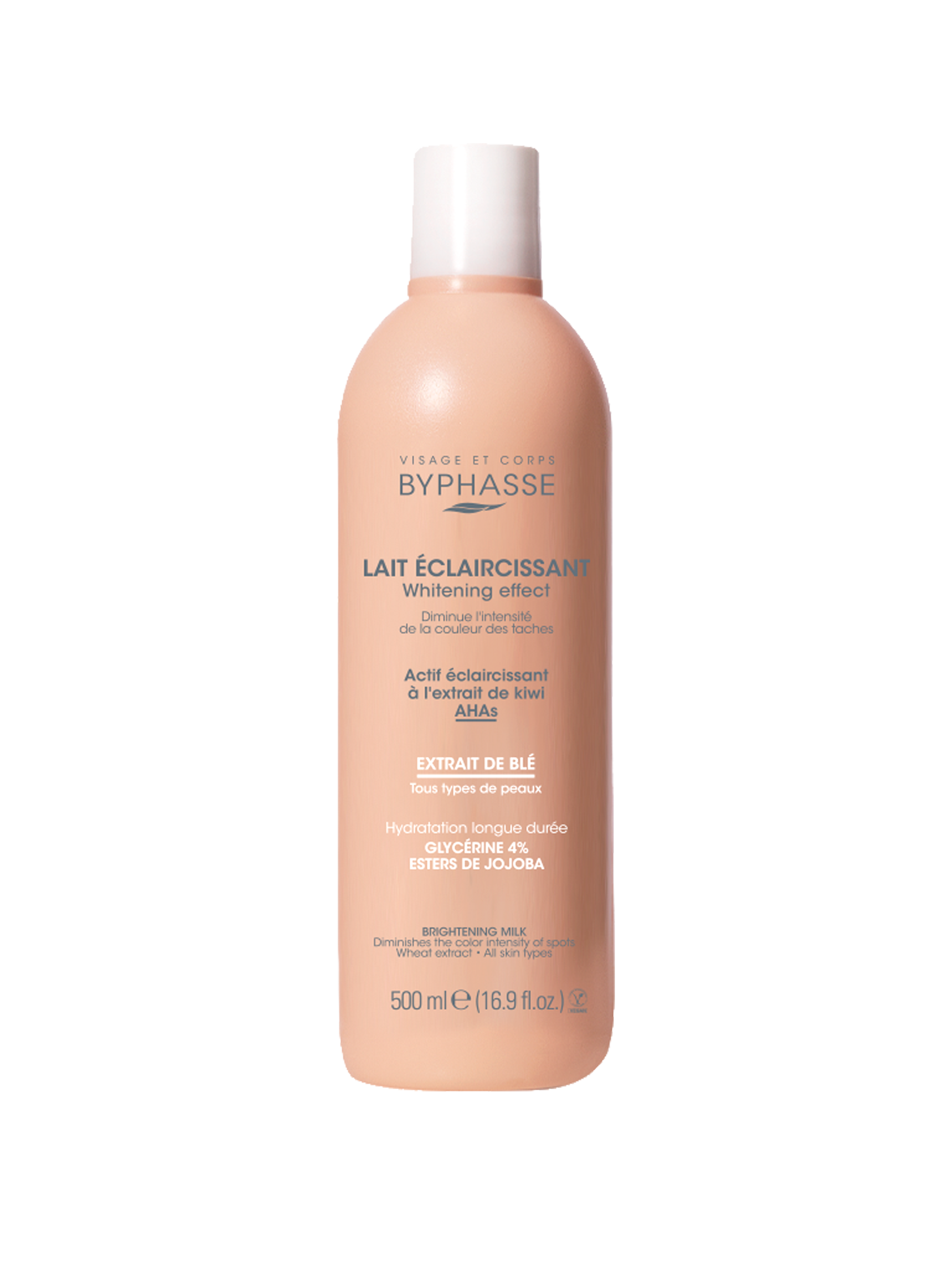 BYPHASSE Leche Corporal Aclarante De Trigo 500 ml Körpermilch mit Weizen Kosmetik