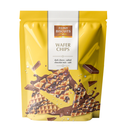 Wafer chips mit Kakaoglasur - gesalzen 70g