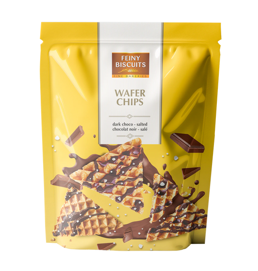 Wafer chips mit Kakaoglasur - gesalzen 70g