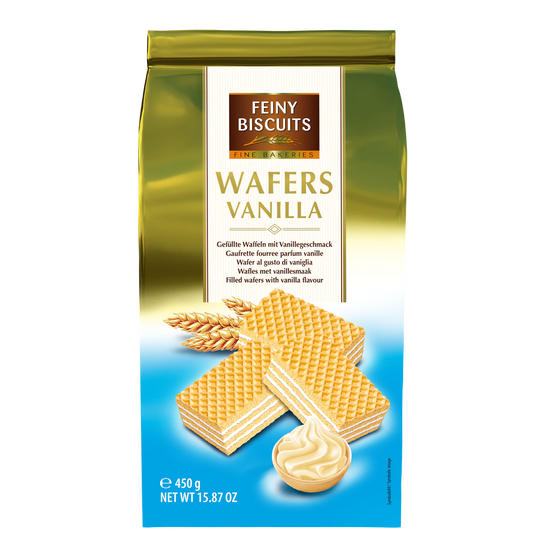 Waffeln mit Cremefüllung und Vanillegeschmack 450g