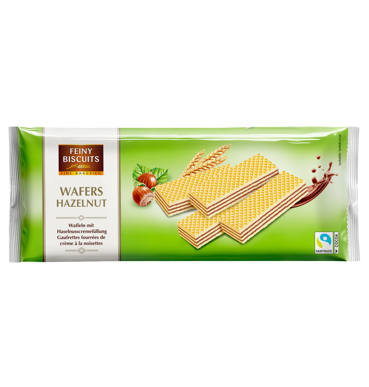 Waffeln mit Haselnusscremefüllung 250g