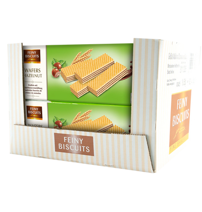 Waffeln mit Haselnusscremefüllung 250g