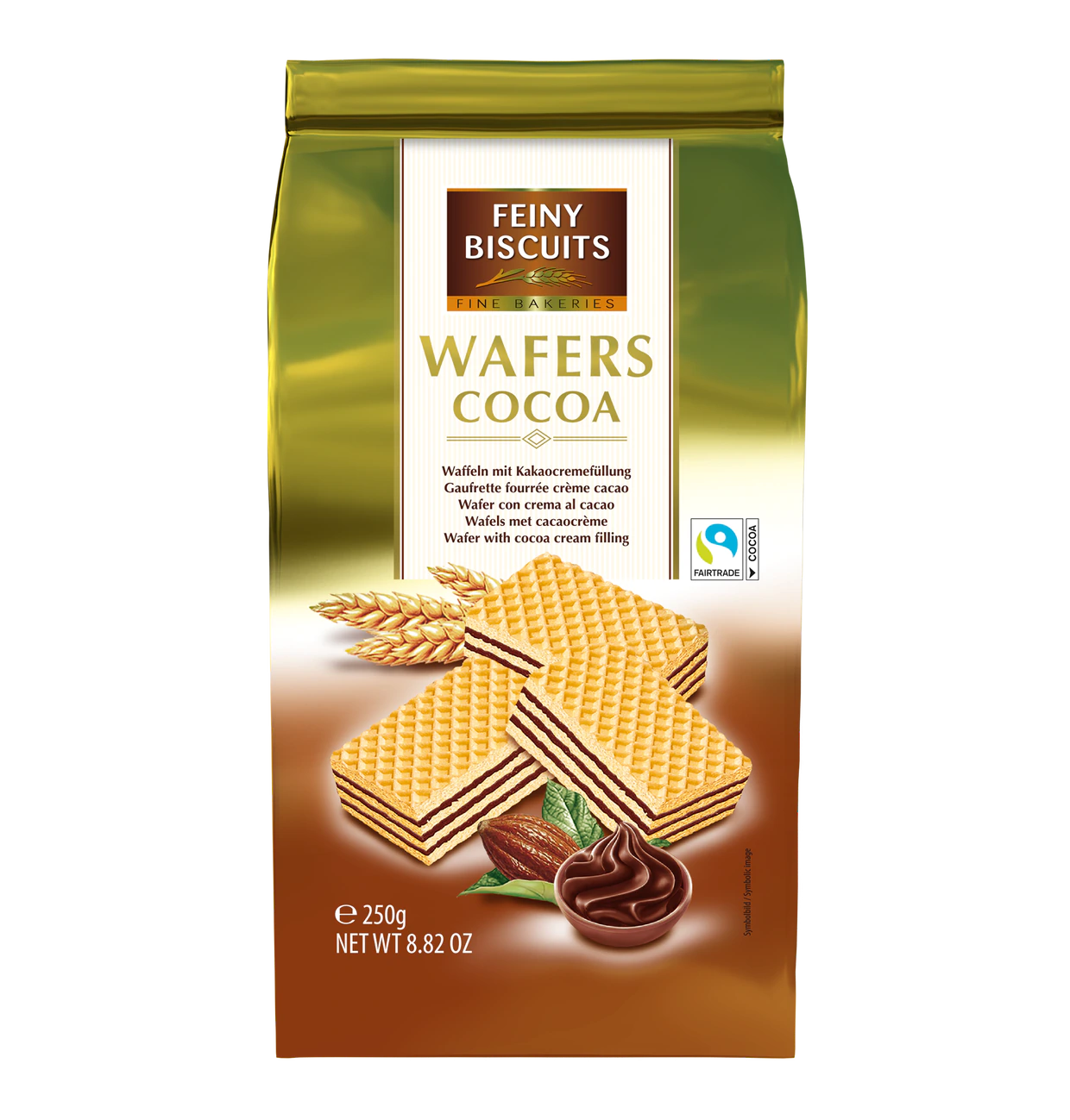 Waffeln mit Kakaocremefüllung 250g