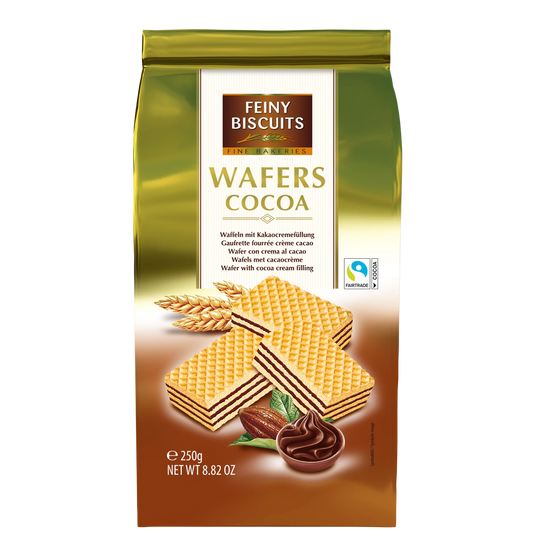 Waffeln mit Kakaocremefüllung 250g