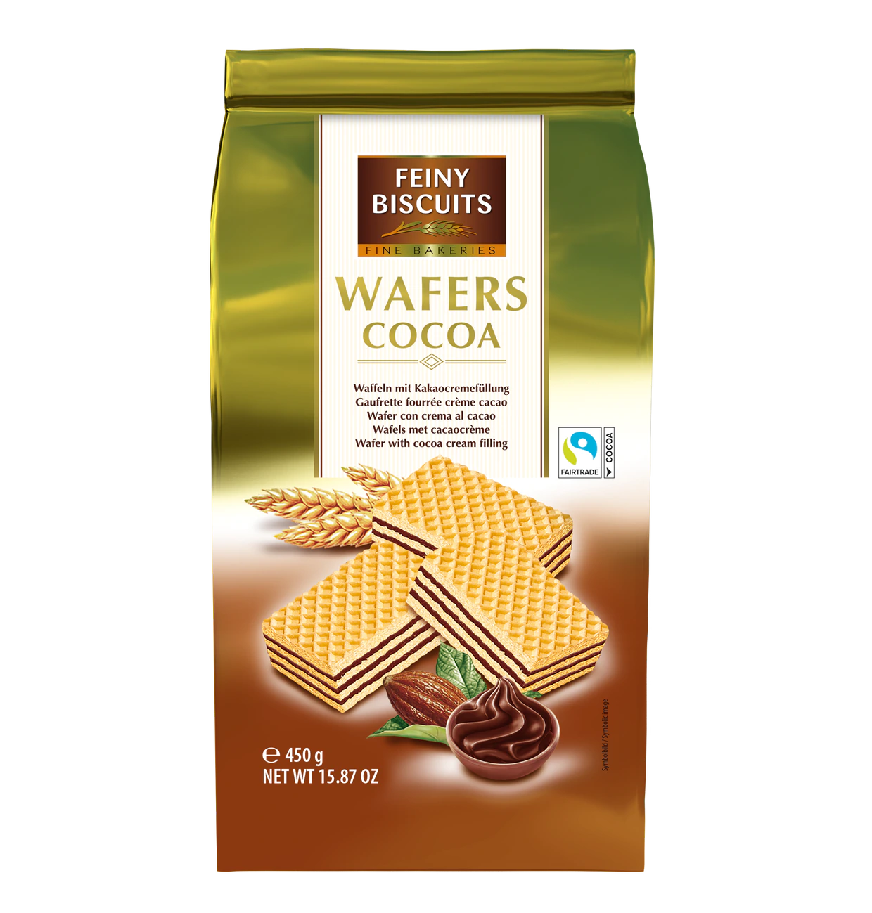 Waffeln mit Kakaocremefüllung 450g