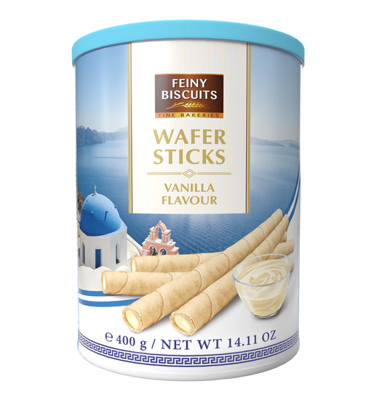Waffelröllchen mit Vanillegeschmackcreme 400g