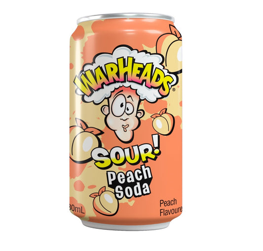 Warheads Sour Peach Soda 330ml