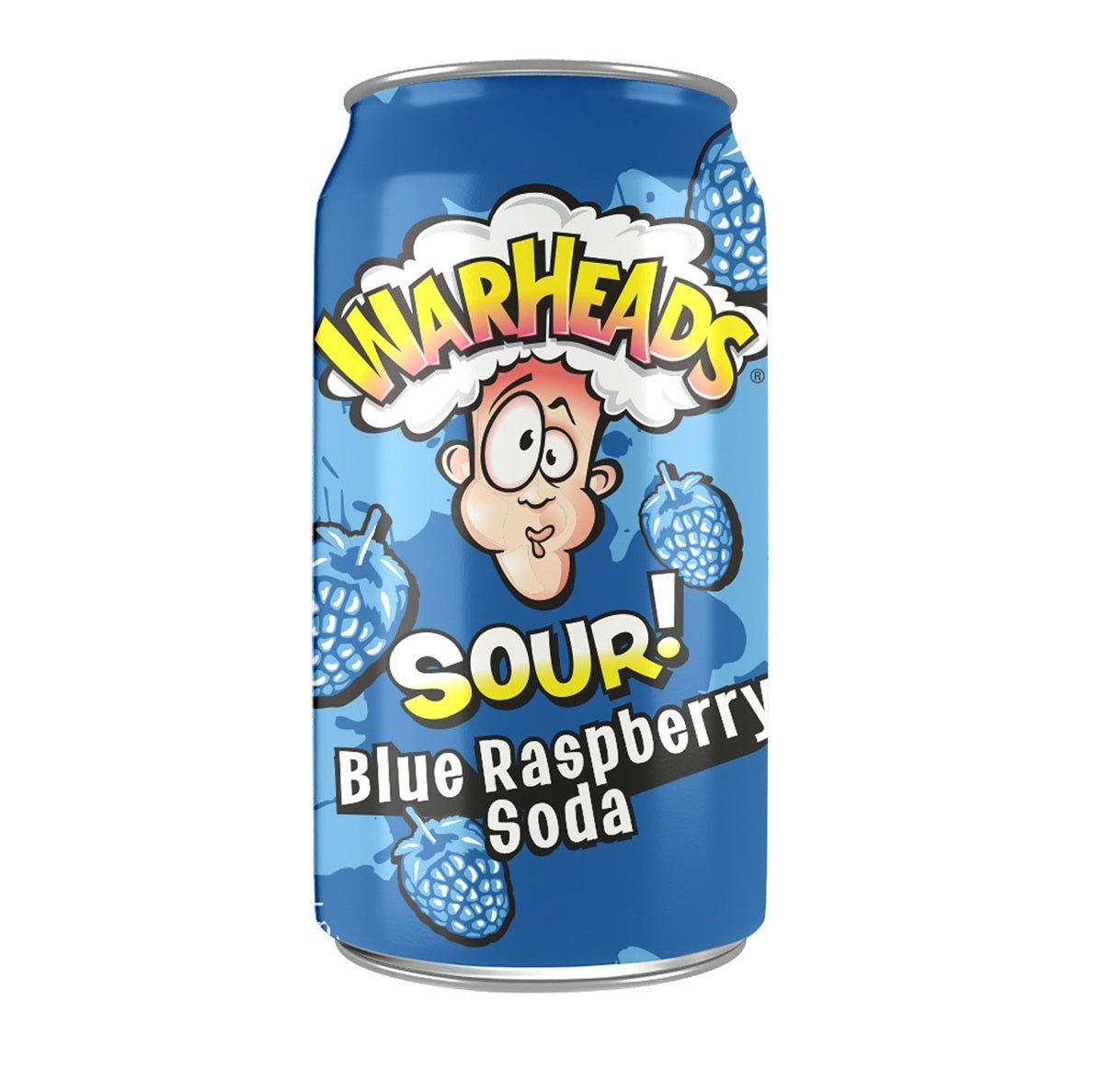 Warheads Sour Blue Raspberry Soda 330ml