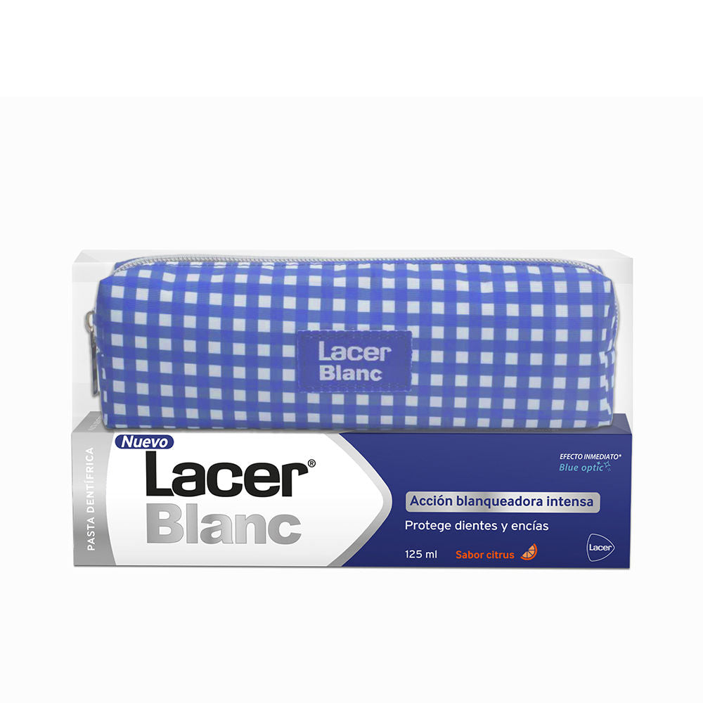 LACERBLANC CITRUS TOOTHPASTE + TOILETRY BAG 2 PACK